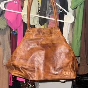 Brown Leather Shoulder bag by BedStu